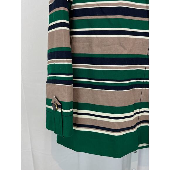NWT TALBOTS Striped Button Up Jacket - Size 12 - Picture 7 of 13